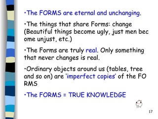 Week 4 Platos Metaphysics | PPT