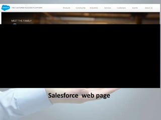 Salesforce web page
 