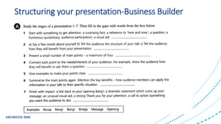 Structuring your presentation-Business Builder
 