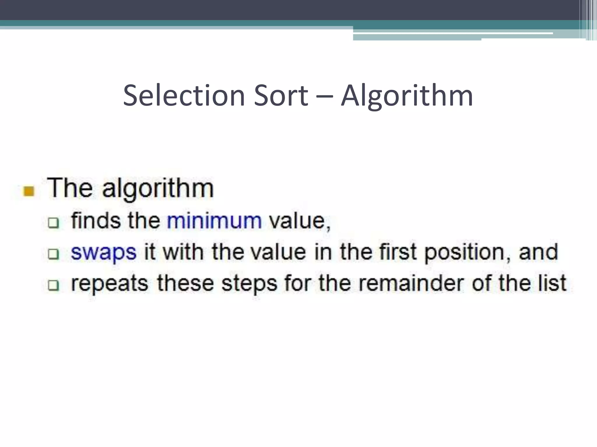 Sorting Algorithms | PPT