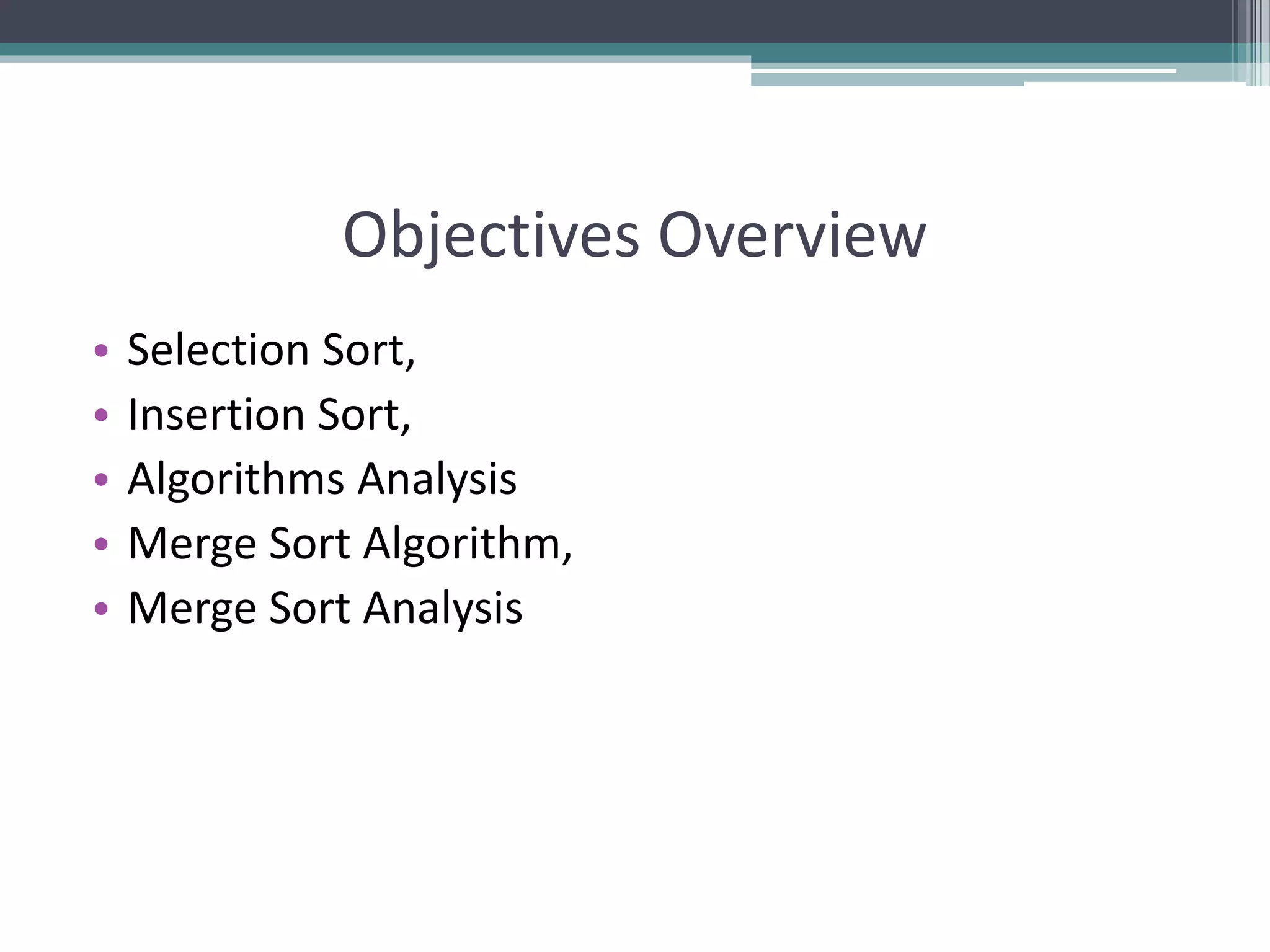 Sorting Algorithms | PPT