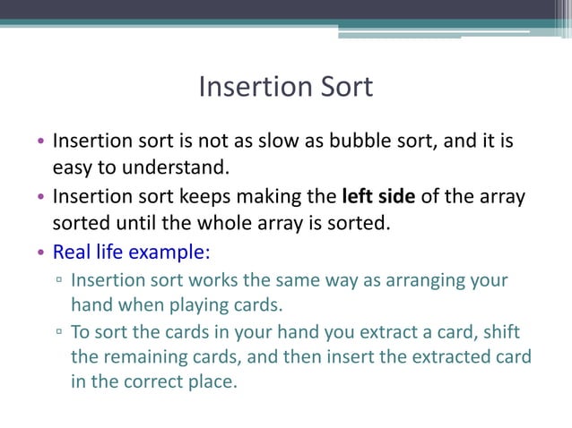 Sorting Algorithms | PPT