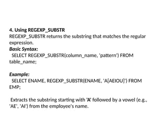 SQL - datatypes, DDL DML and basics of SQL | PPTX