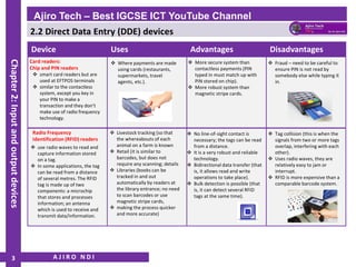 IGCSE ICT - Input and Output Devices - Direct Data Entry (DDE) Devices ...