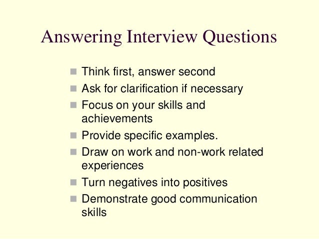 Week 4B: Interview Skills for New Teachers - 2014