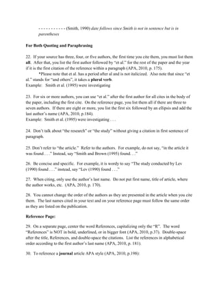 Week4b pdffile more notes on apa referencing | PDF