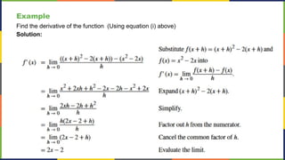 Week 4 Calculus 1 - Derivatives as a Function.pptx