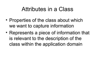 Class Properties Examples Class diagram and their symbolic and examples | PPT