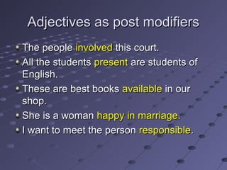 Week 4 complex noun phrase | PPT
