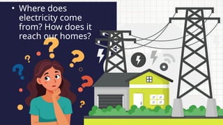 • Where does
electricity come
from? How does it
reach our homes?
 