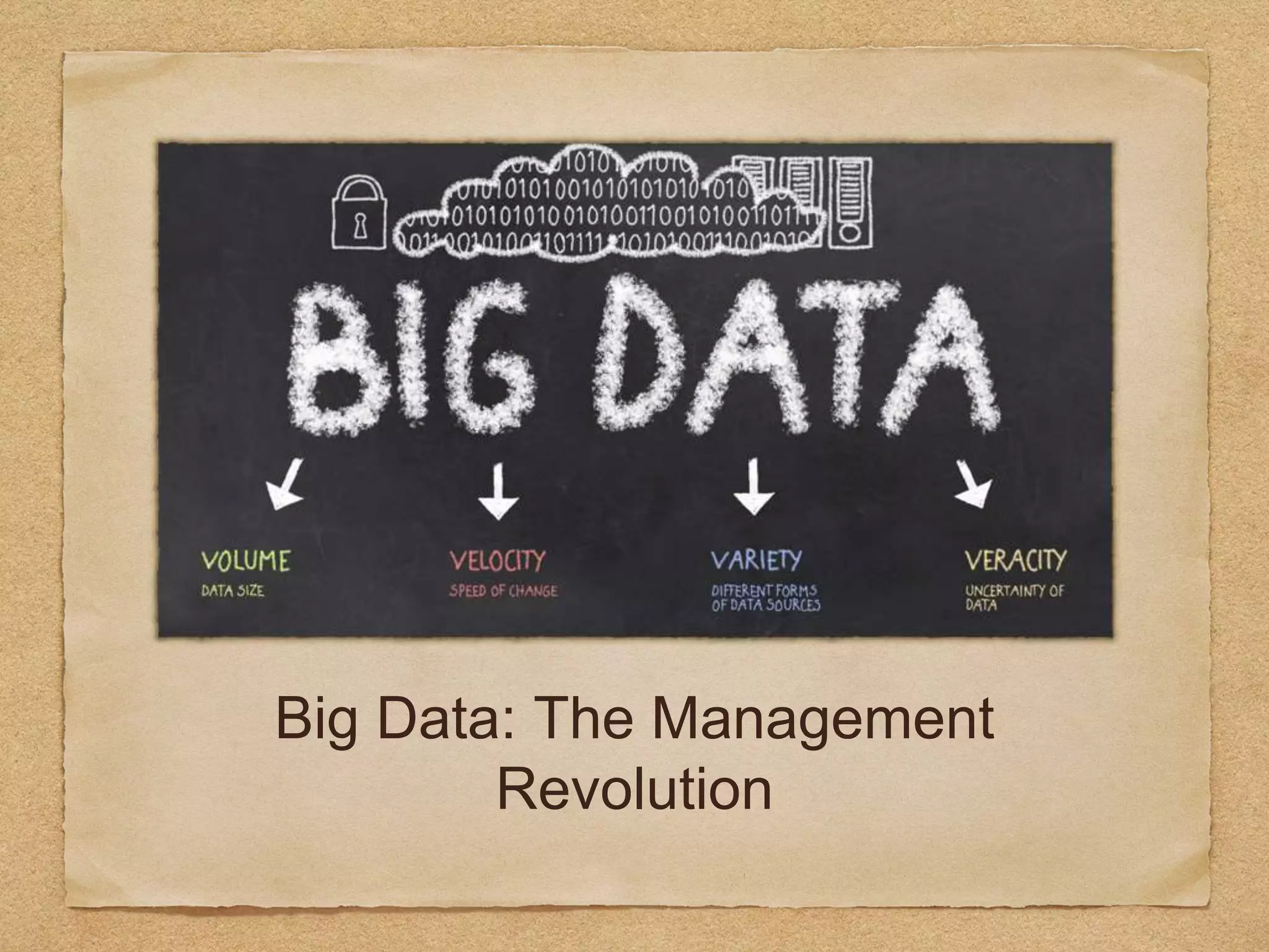 Big Data: The Management
Revolution
 