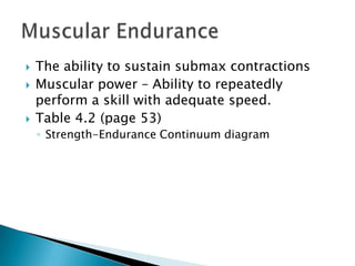 Week 4 defining muscular fitness | PPTX