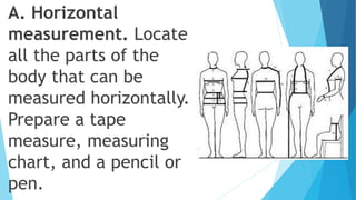 Week 4 Dressmaking.pptx perform mensuration | PPTX