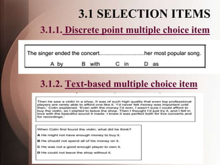 Multiple choice items in testing and evaluation | PDF