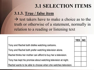 Multiple choice items in testing and evaluation | PDF