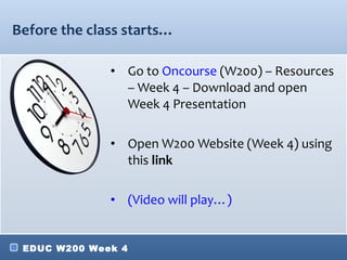 Before the class starts… ,[object Object],[object Object],[object Object]