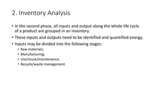 LIFE CYCLE ASSESSMENT POWERPOINT SLIDES. PPT | PPTX