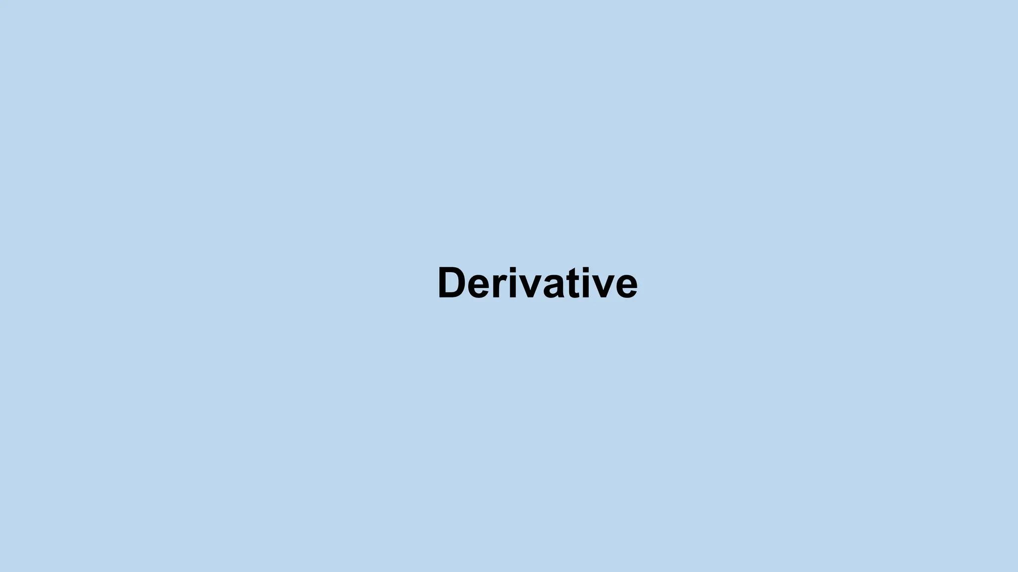 Derivative 