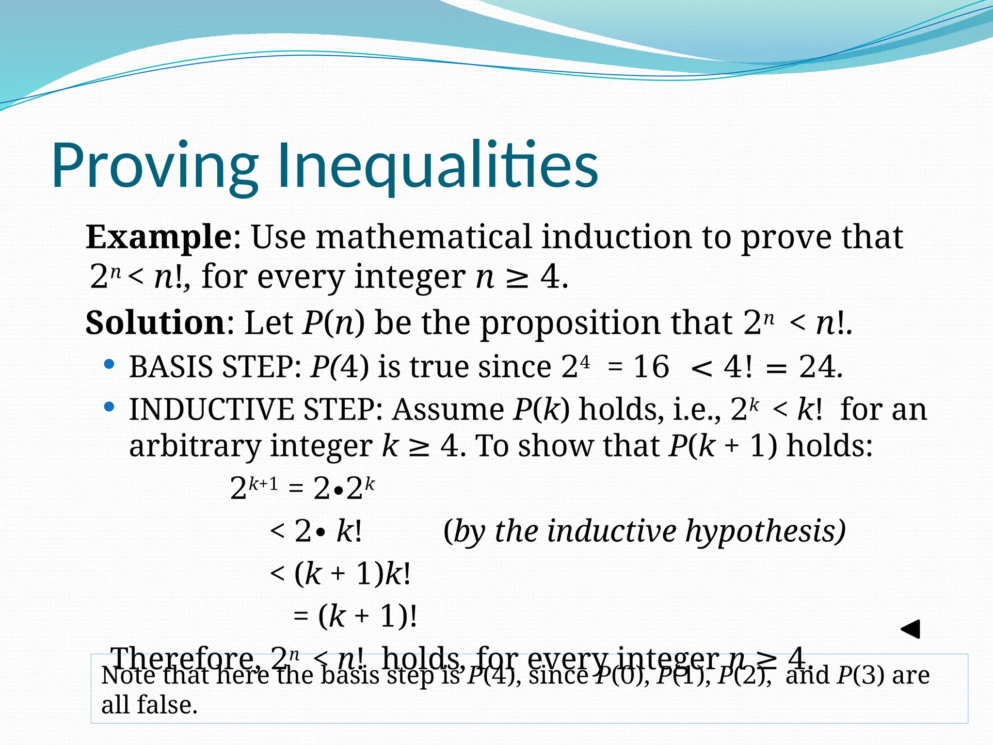 Week 4 Mathematical Induction Mathematical Induction | PPTX