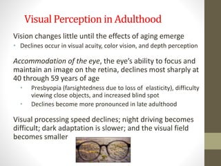 Week 4 Motor, Sensory, & Perceptual Development | PPTX