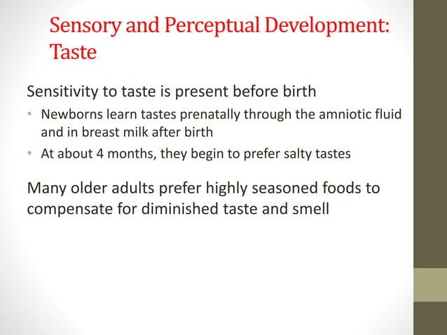 Week 4 Motor, Sensory, & Perceptual Development | PPTX | Parenting ...