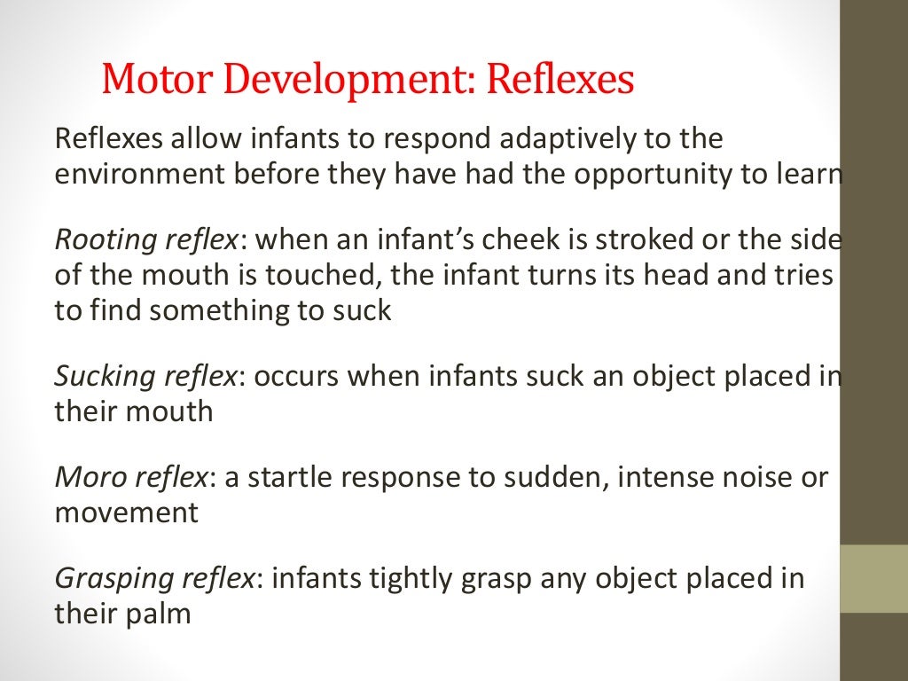 Week 4 Motor, Sensory, & Perceptual Development