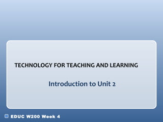 Introduction to Unit 2 ,[object Object]