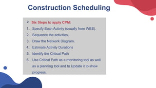 Comprehensive Guide to Construction Planning and Scheduling Techniques ...