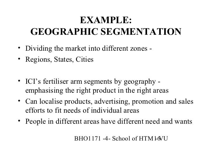 geographic segmentation