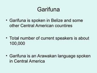 Numbers In Garifuna Comprehensive Overview of Language Change, Pidgins, Creoles, and ...