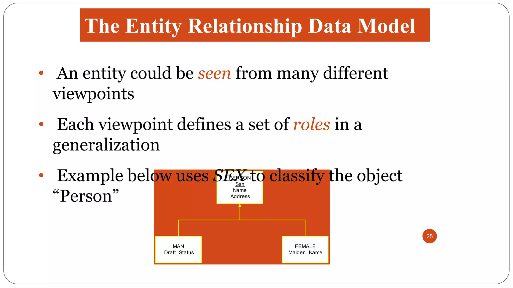 Week 4 The Relational Data Model & The Entity Relationship Data Model | PPT