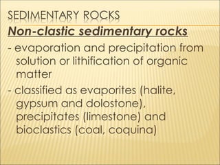 Precipition Rocks Week 4_Three types of rocks_powerpoint presentation | PPT