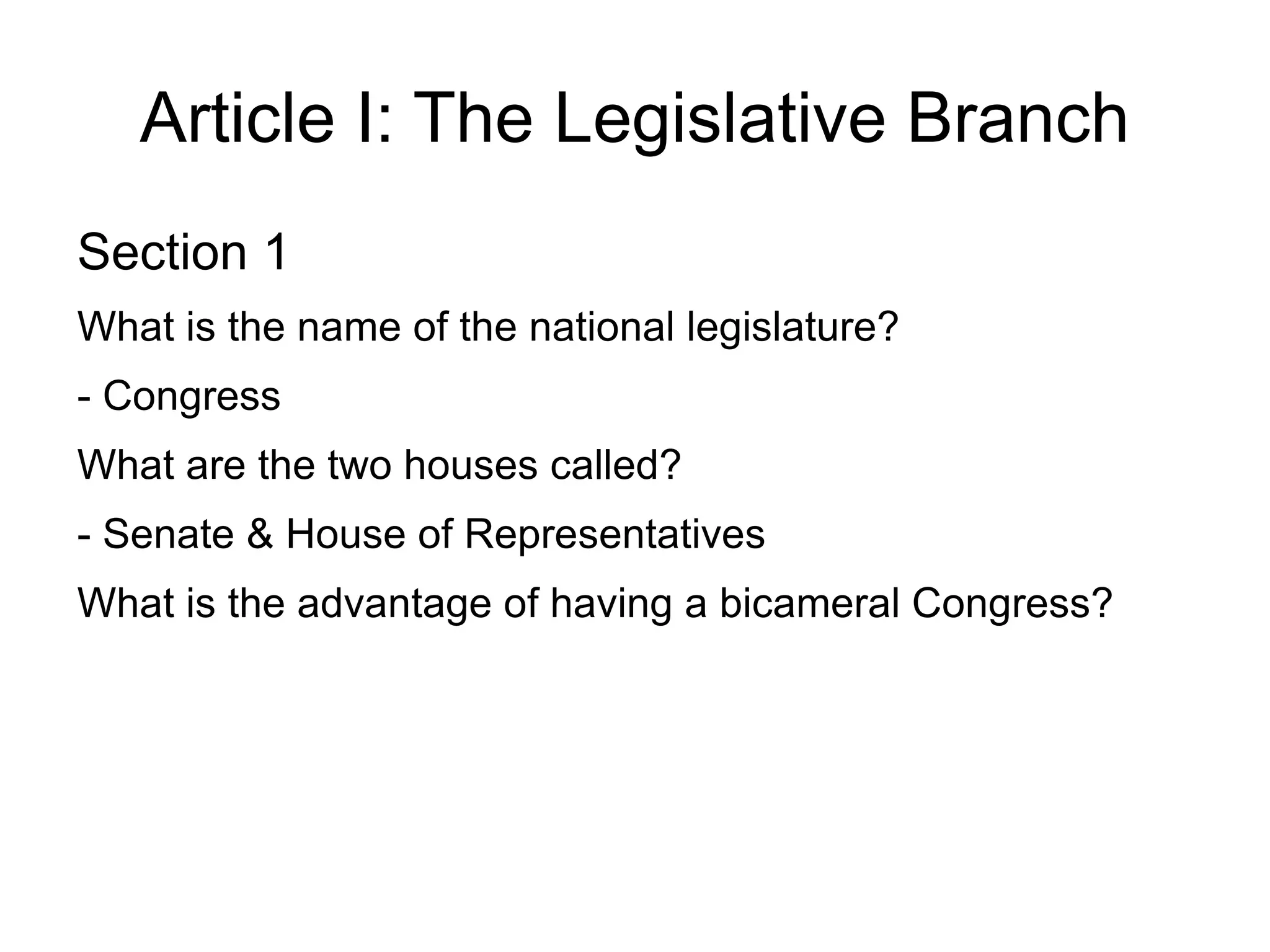 - “to form a more perfect union” 