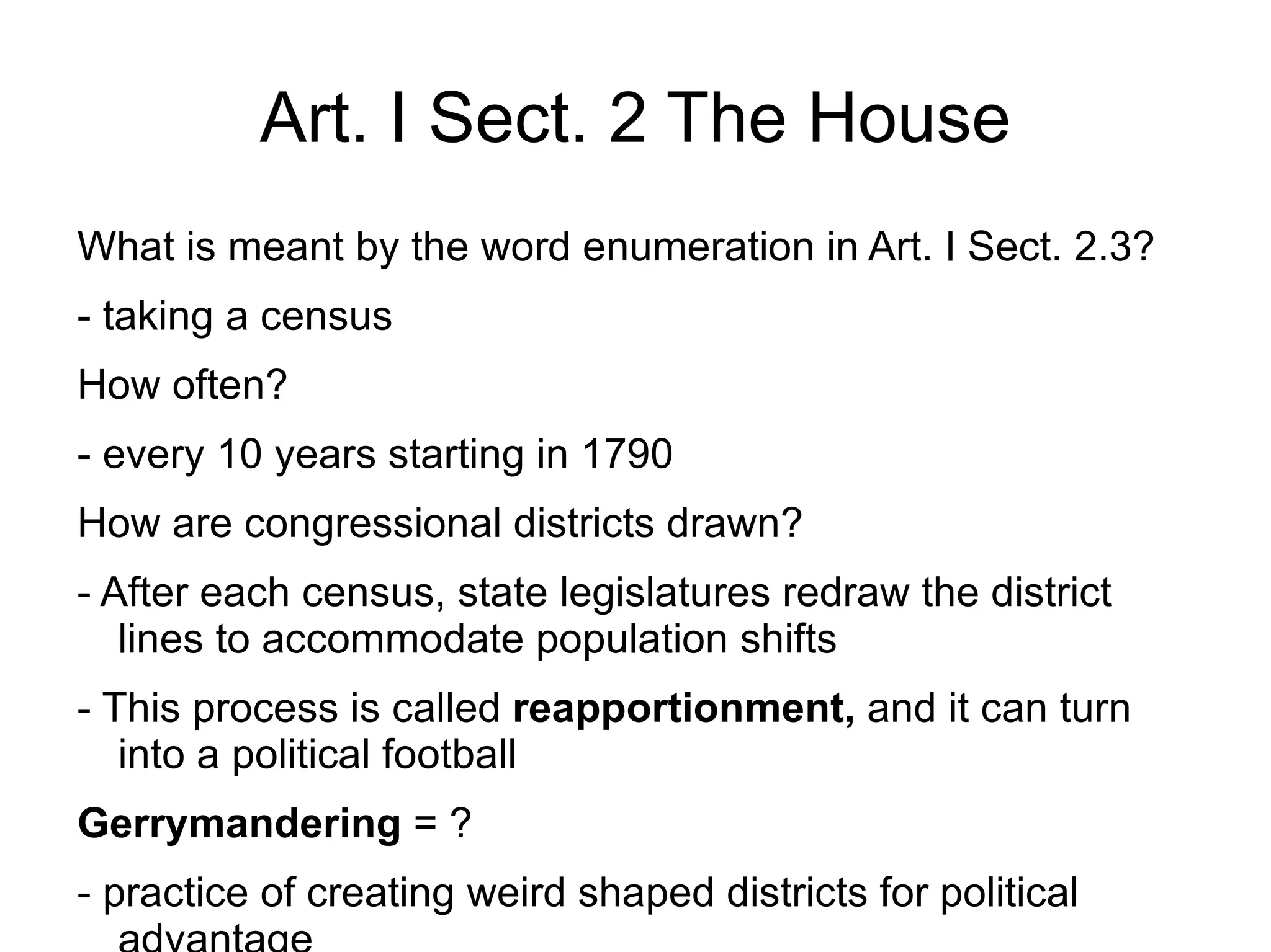 - “to form a more perfect union” 