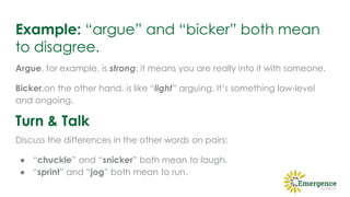 Analyze the impact of word choice on meaning and tone in informational ...
