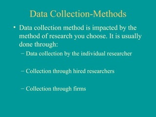 Business Research Methods. data collection preparation and analysis | PPT