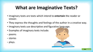 Spatialised Text Examples Week 5 Imaginative-persuasive-and-informative-paragraphs | PPTX
