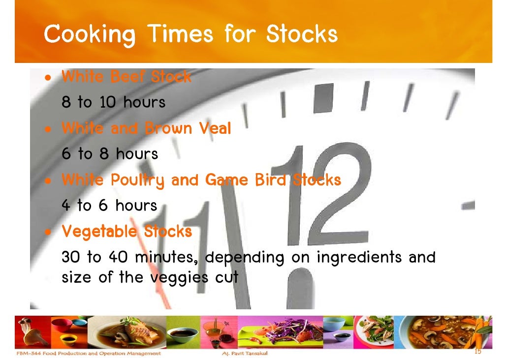 Week 5 Stock, Sauces And Soups