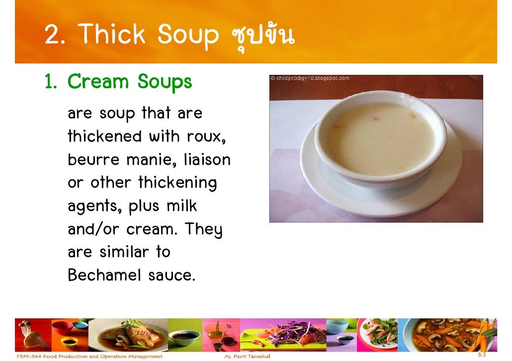 Week 5 Stock, Sauces And Soups