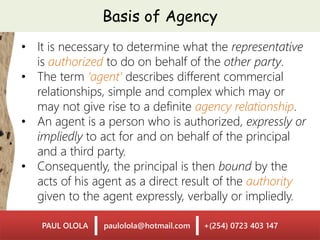 Week 5 The Law of Agency in Travel and Tourism | PDF