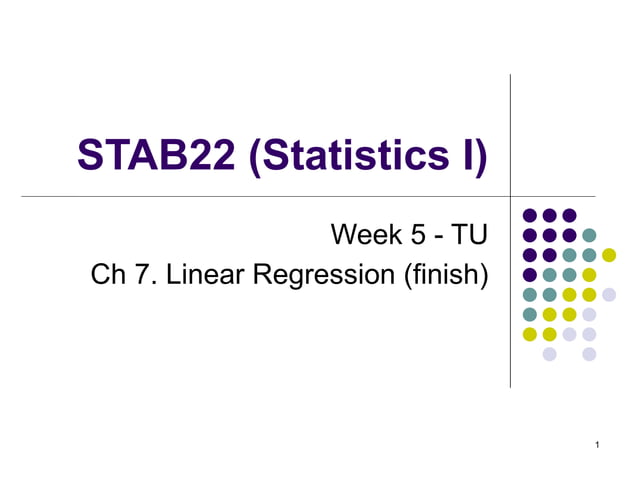 Week5-TU [Autosaved].pptx Statistics at Uoft | PPT
