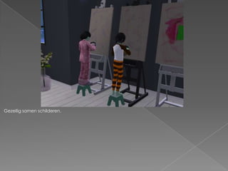 Gezellig samen schilderen.