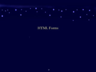 HTML Forms 