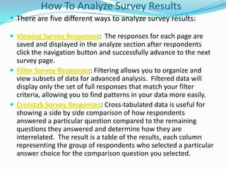 Survey Monkey: Best Practices Survey Design | PPTX