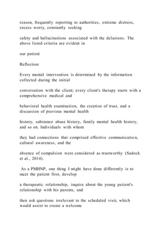 Week 5 Focused SOAP Note and Patient Case Presentation Co | DOCX