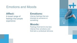 Effects Of Moods And Emotions | Myth Of Rationality | Emotional Labor | Sources Of Emotions |