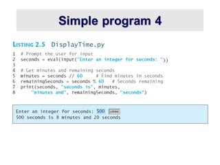 Simple program 4
 
