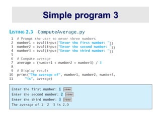 Simple program 3
 