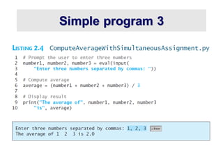 Simple program 3
 