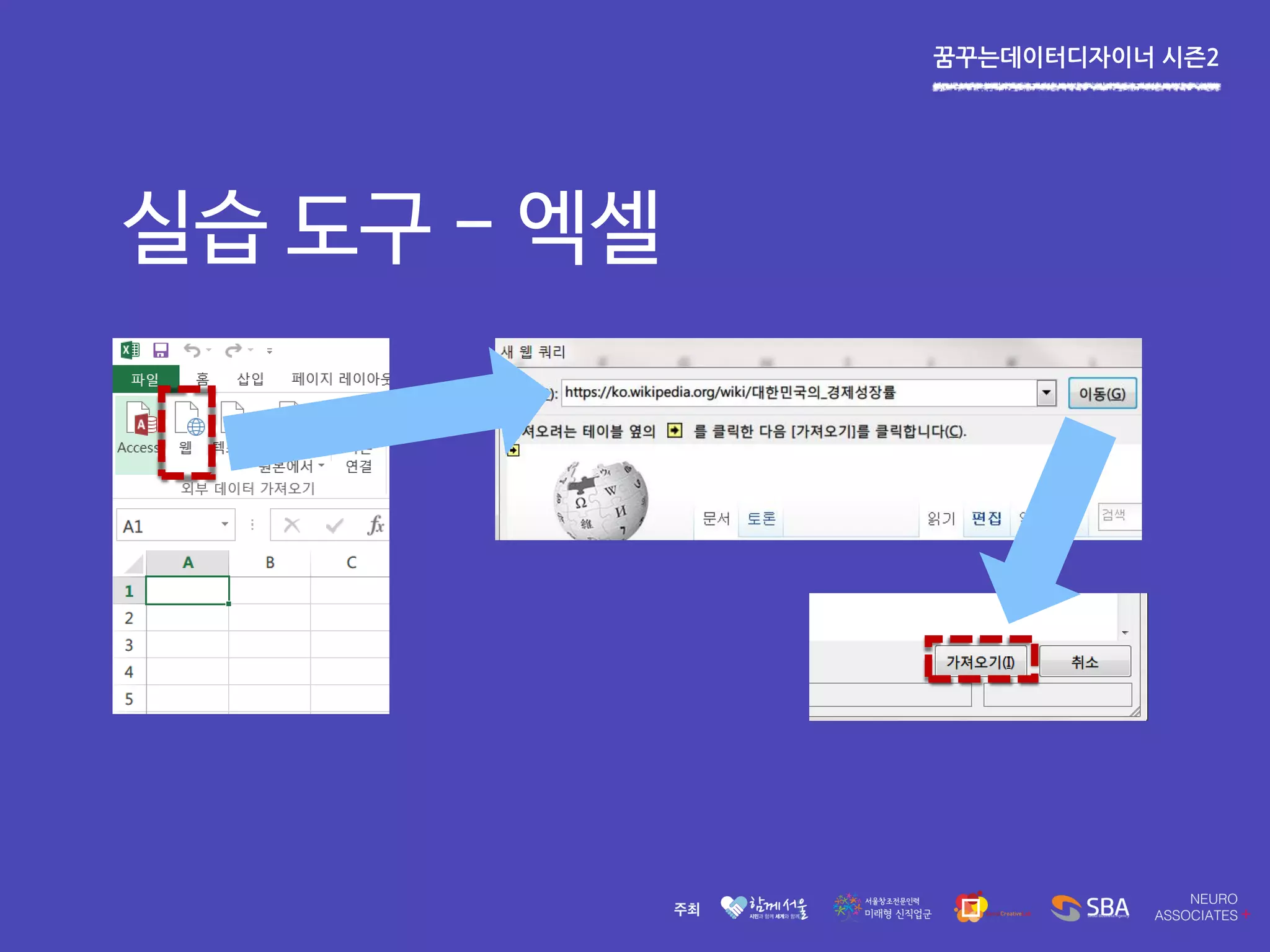 꿈꾸는데이터디자이너 시즌2
실습 도구 - 엑셀
 